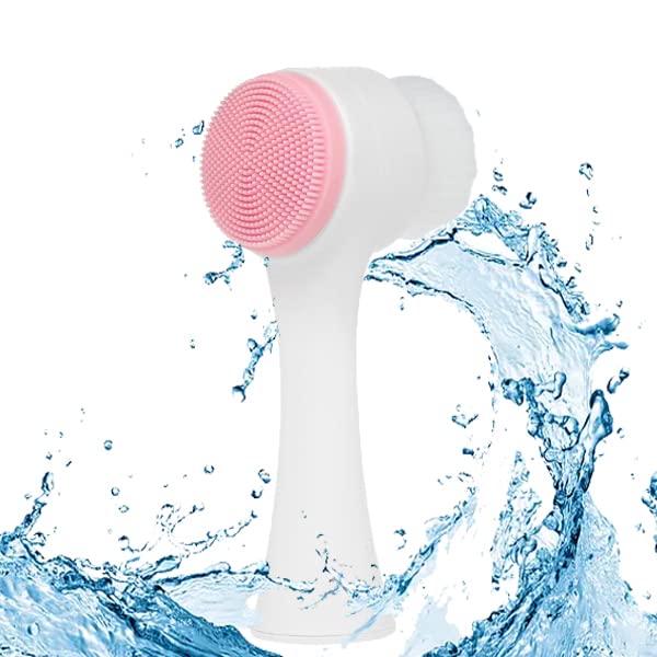 Double Side Silicone Facial Cleansing Brush Portable For Face Cleaning And Massage Tool