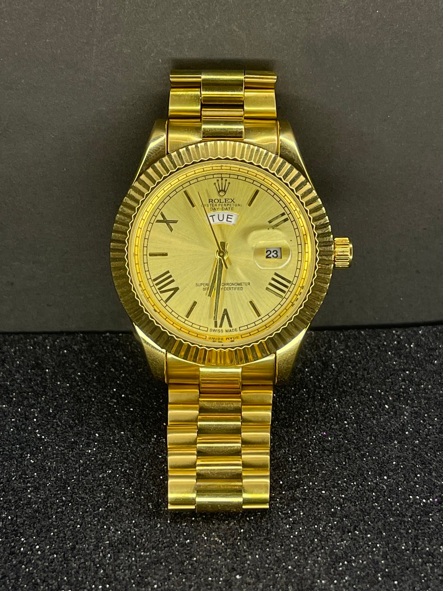 Imported RO LX Golden Watch With Golden Dial (MW#3014)