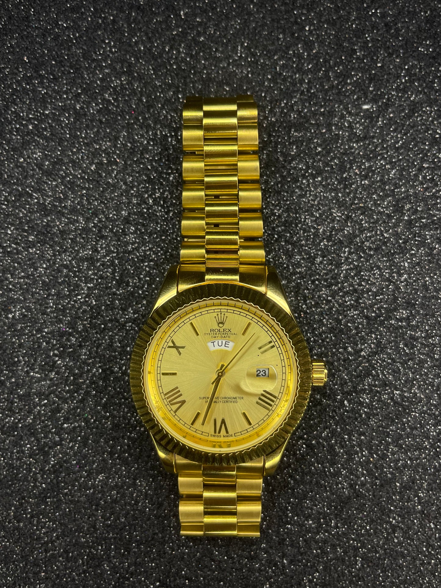 Imported RO LX Golden Watch With Golden Dial (MW#3014)