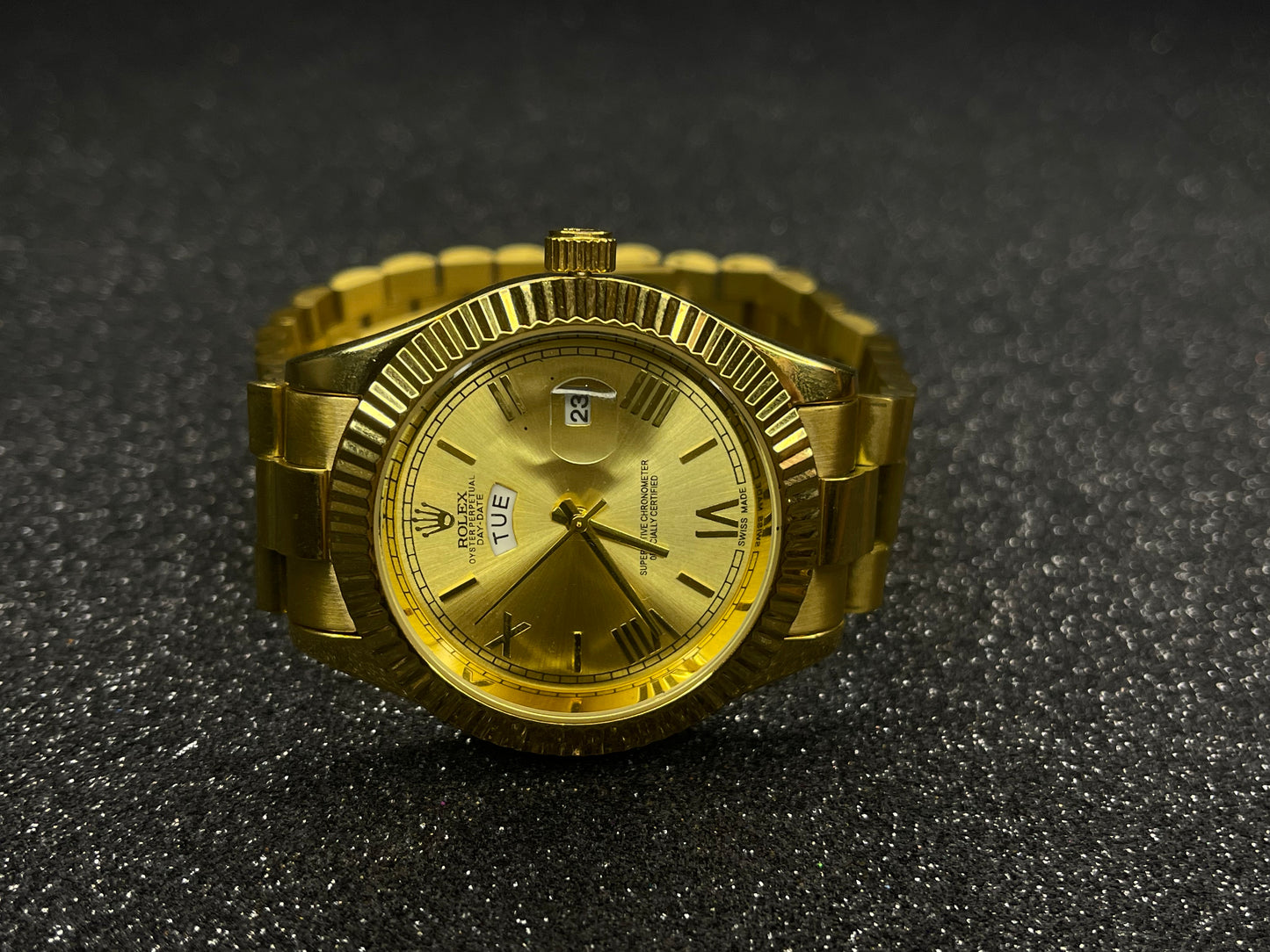 Imported RO LX Golden Watch With Golden Dial (MW#3014)