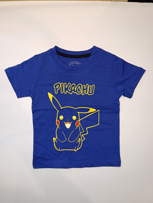 Kids T-Shirt (1 Piece) PIKA-CHU (Blue) Imprted Stuff [KB1003]